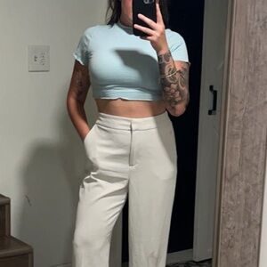 Mock neck crop top